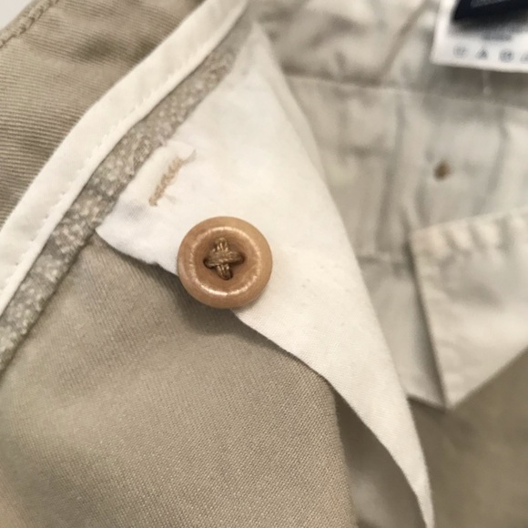 Lands' End Baumwolle Khaki Capris Womens Sz16P Cotton‎ Preppy Petite Flat Front - Picture 8 of 8